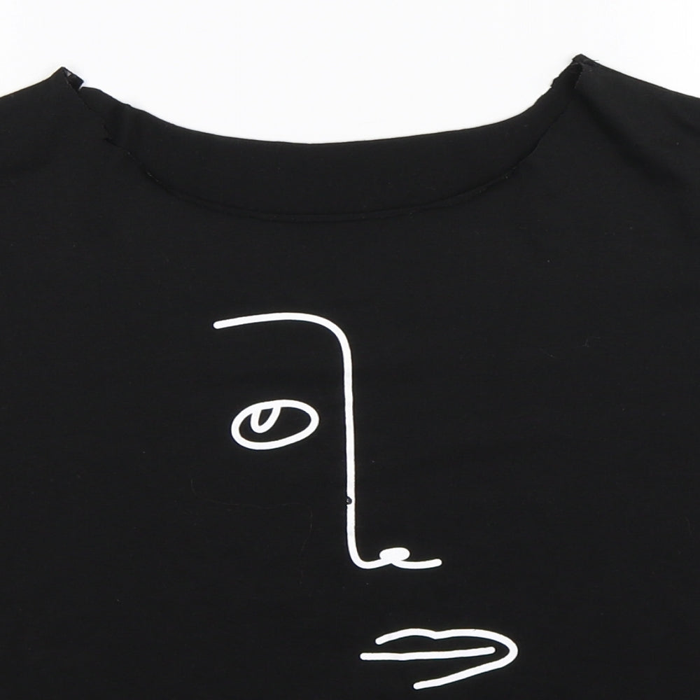 Preworn Womens Black   Basic T-Shirt Size L