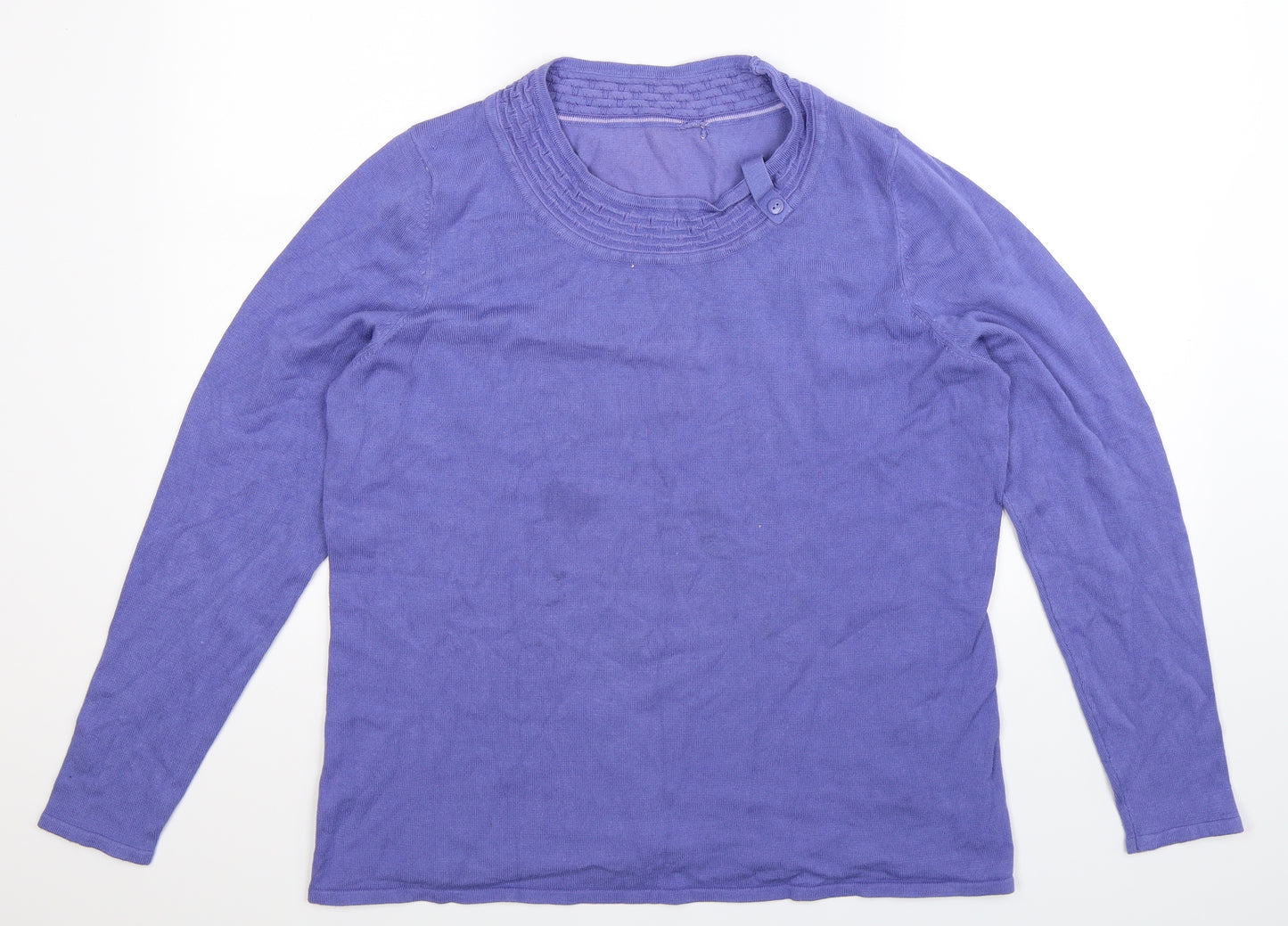 Preworn Womens Purple  Knit Pullover Jumper Size M