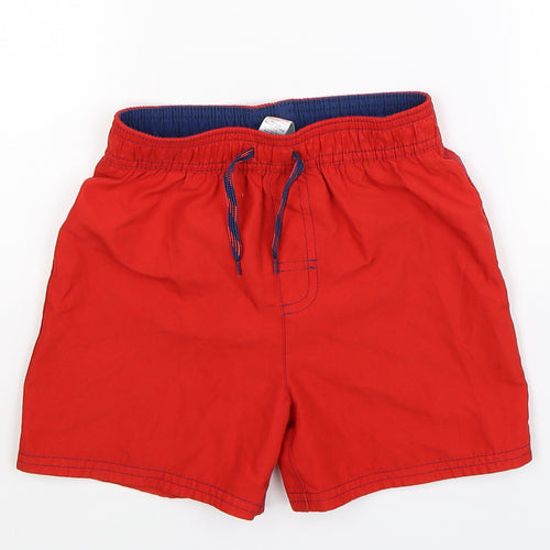 George Boys Red   Bermuda Shorts Size 5-6 Years