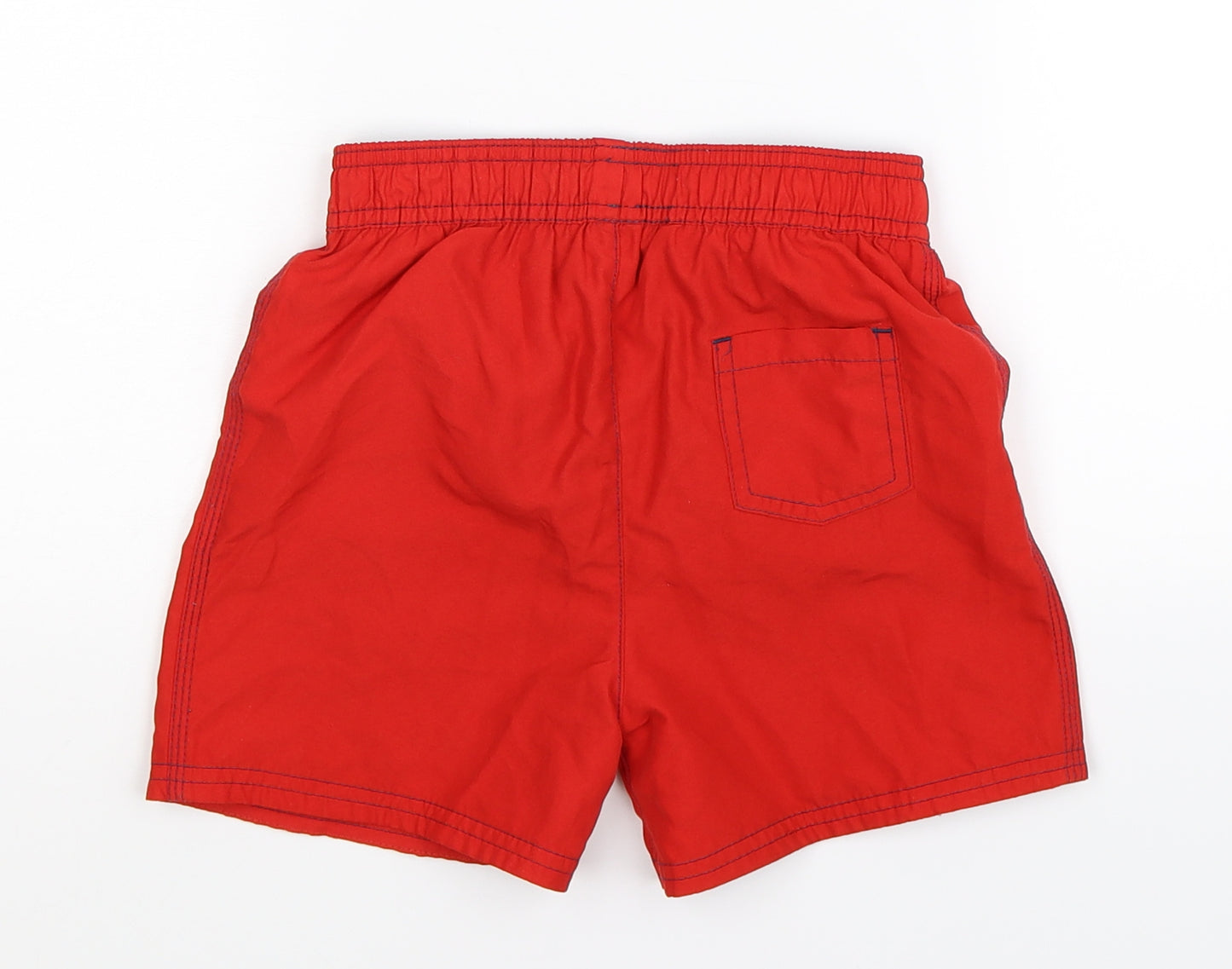 George Boys Red   Bermuda Shorts Size 5-6 Years