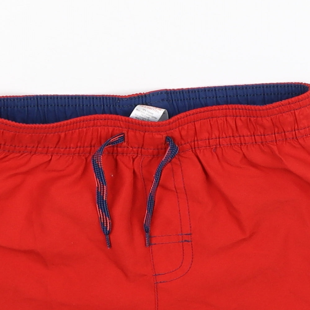 George Boys Red   Bermuda Shorts Size 5-6 Years