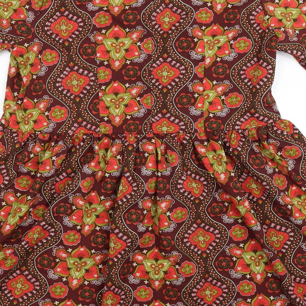 Boohoo Womens Multicoloured   Fit & Flare  Size 12