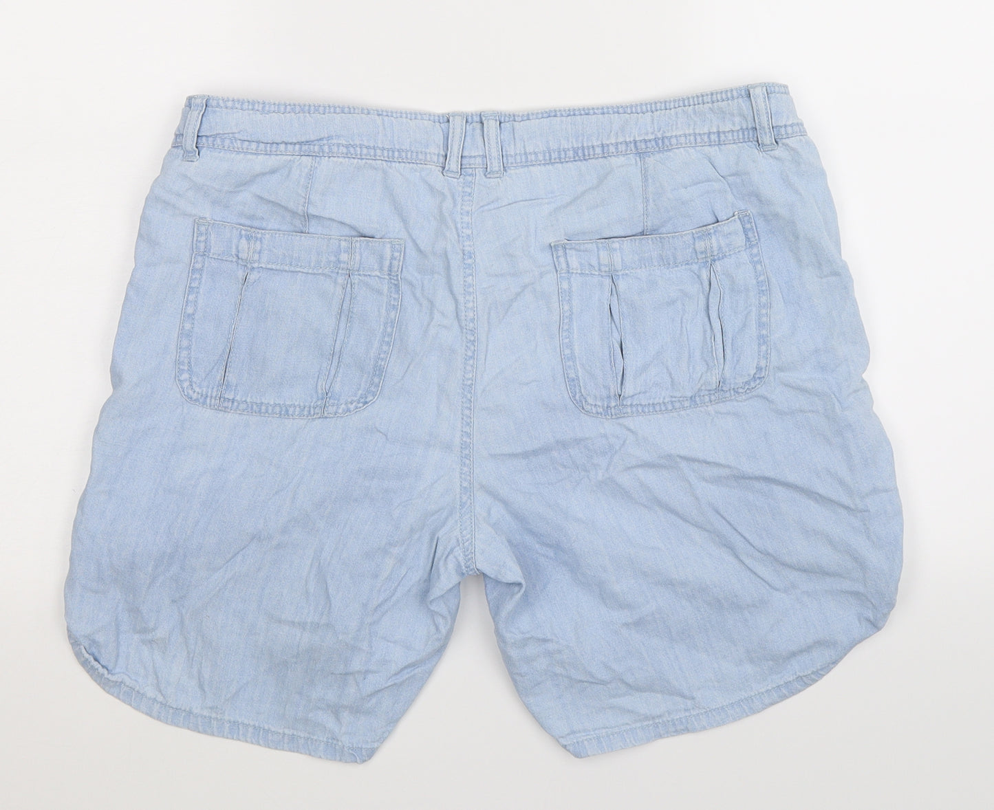 Papaya Womens Blue  Denim Bermuda Shorts Size 16