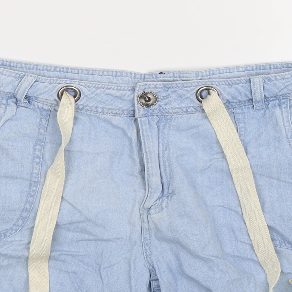 Papaya Womens Blue  Denim Bermuda Shorts Size 16