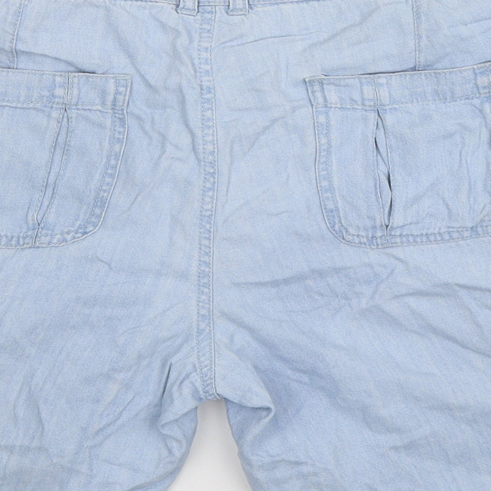 Papaya Womens Blue  Denim Bermuda Shorts Size 16