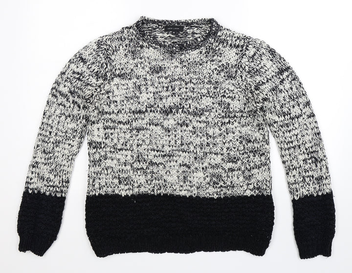 New Look Womens Grey  Knit Pullover Jumper Size M
