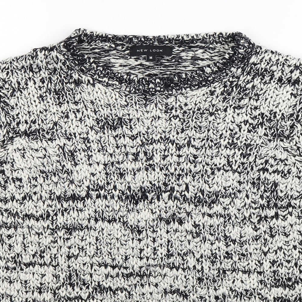 New Look Womens Grey  Knit Pullover Jumper Size M