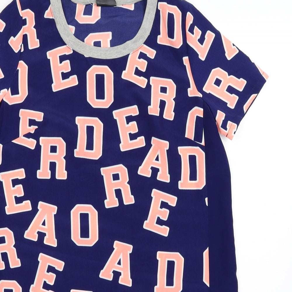 Red or Dead Womens Blue   T-Shirt Dress  Size 10