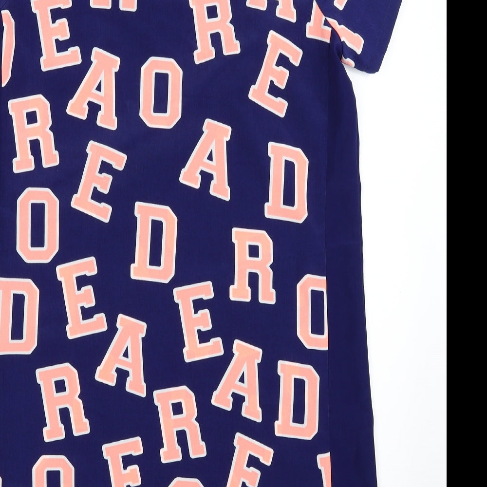 Red or Dead Womens Blue   T-Shirt Dress  Size 10