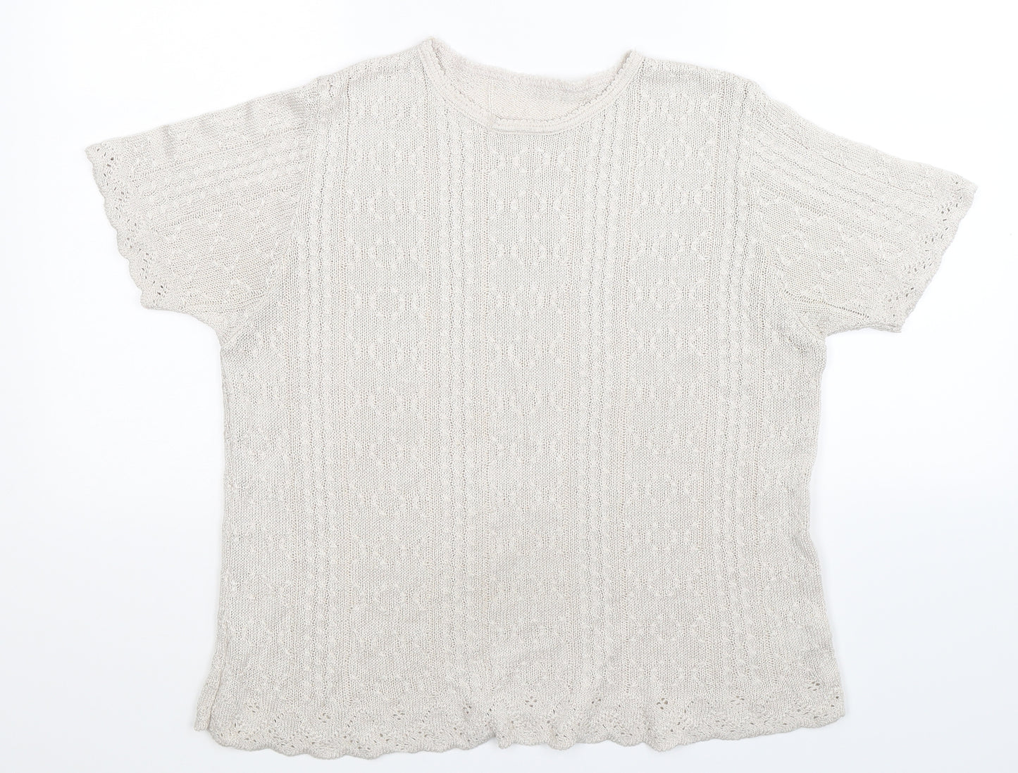 Berkertex Womens Grey  Knit Pullover Jumper Size 16