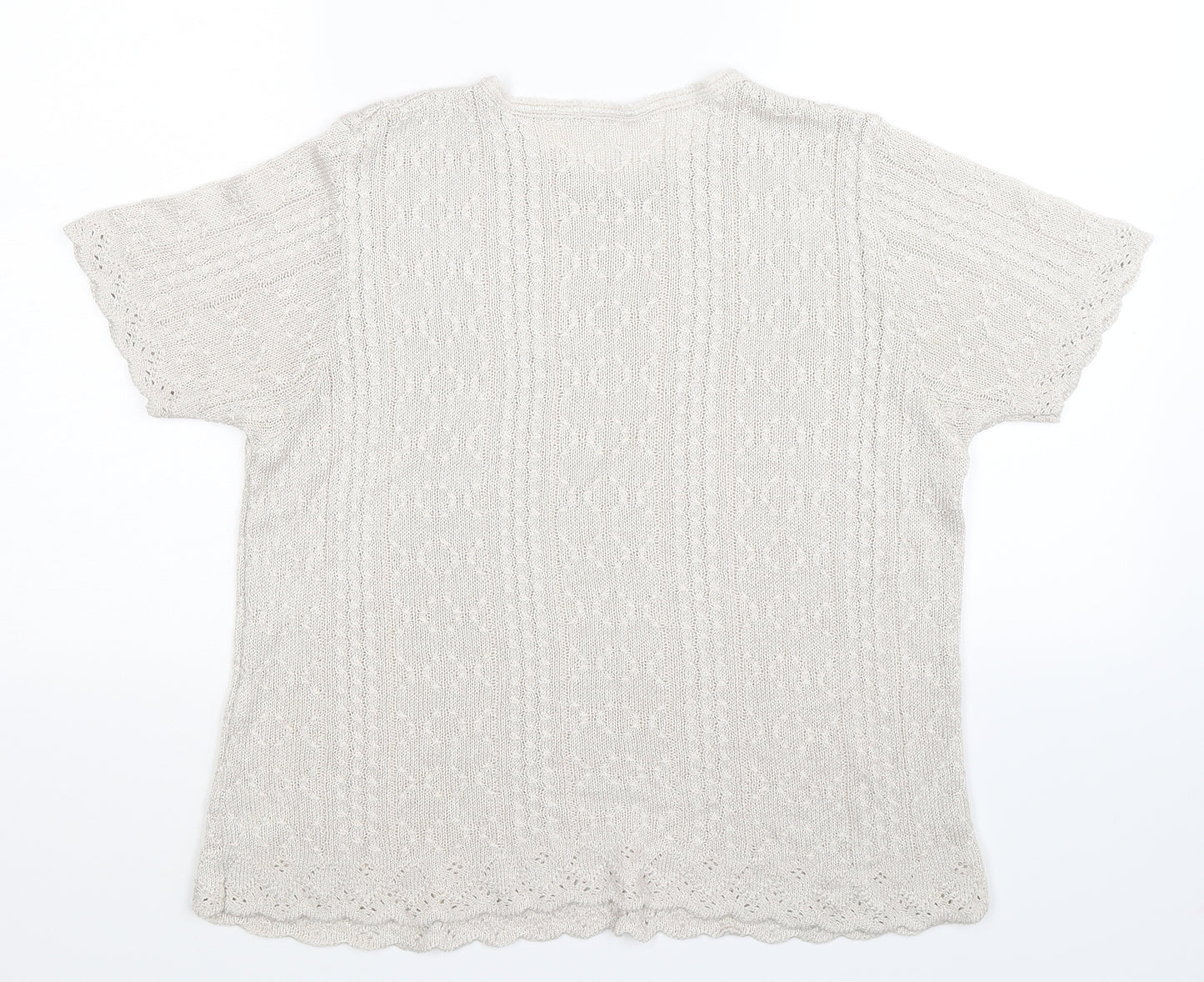 Berkertex Womens Grey  Knit Pullover Jumper Size 16