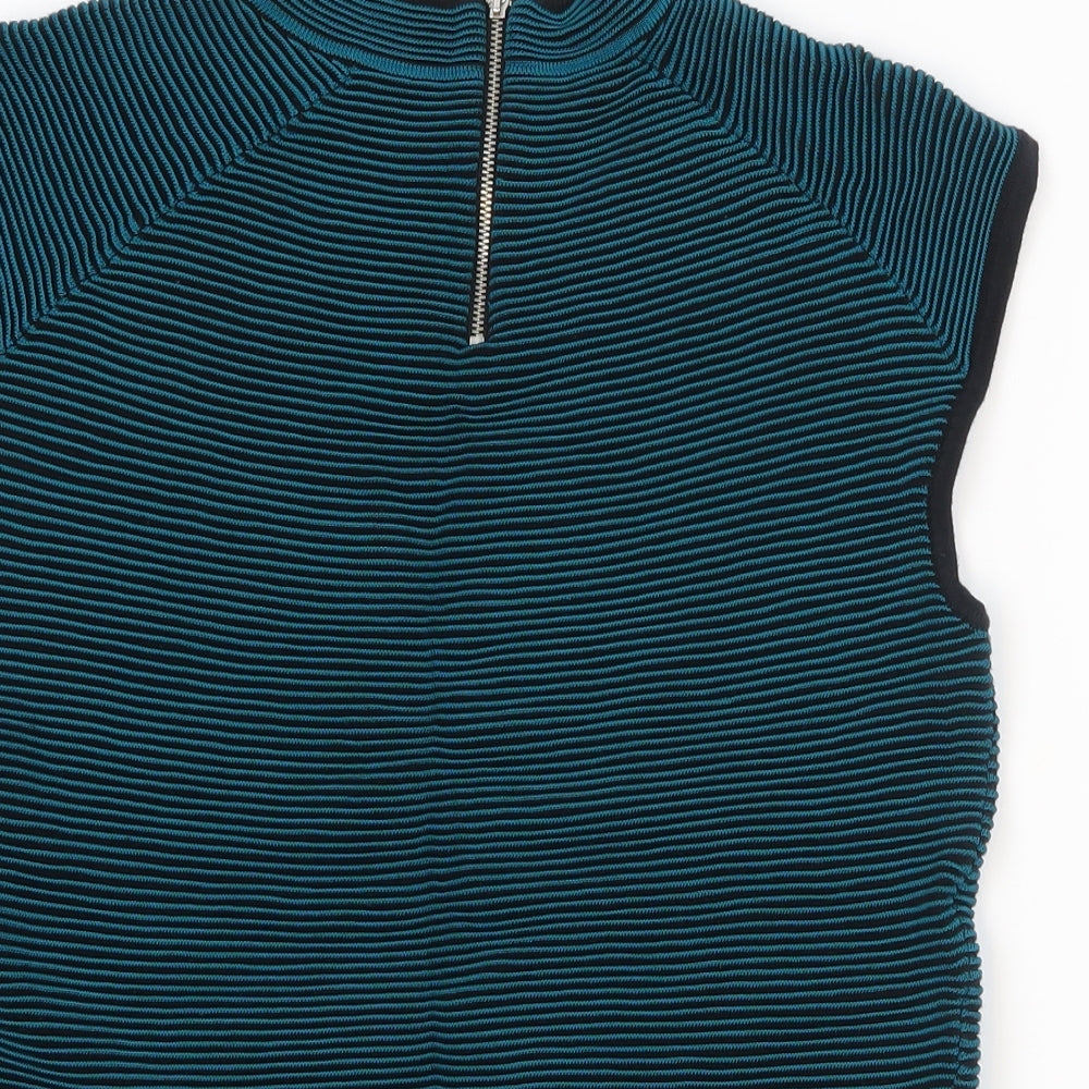 NEXT Womens Green Striped  Pullover Jumper Size 14