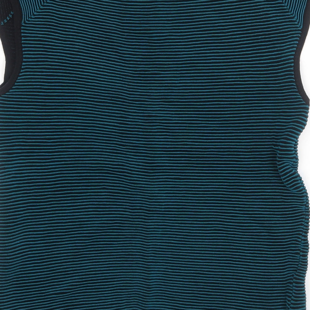 NEXT Womens Green Striped  Pullover Jumper Size 14