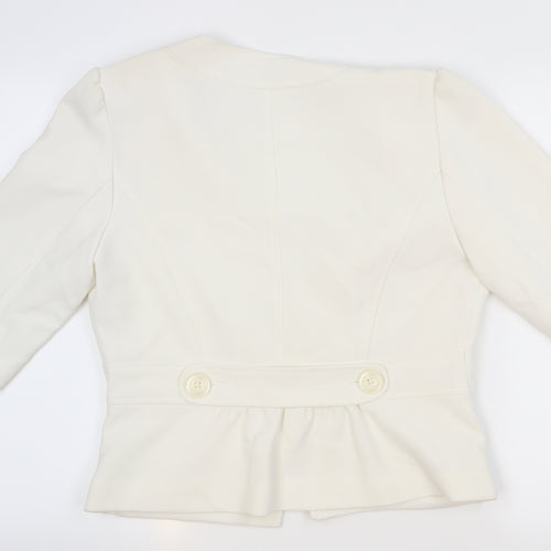 petra geneli Womens White   Quilted Coat Size 16