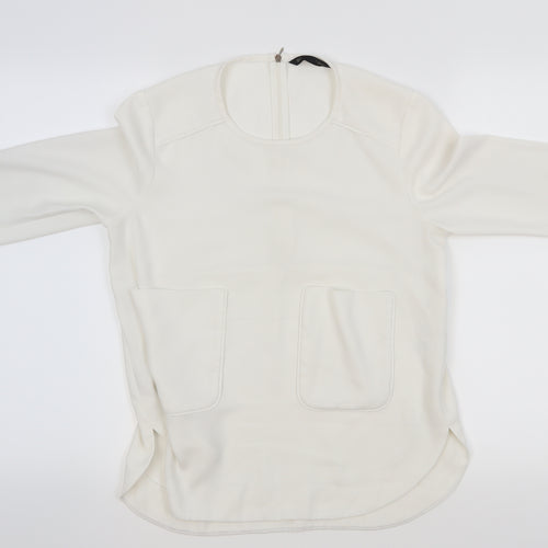 Sfera Womens White   Basic Blouse Size M