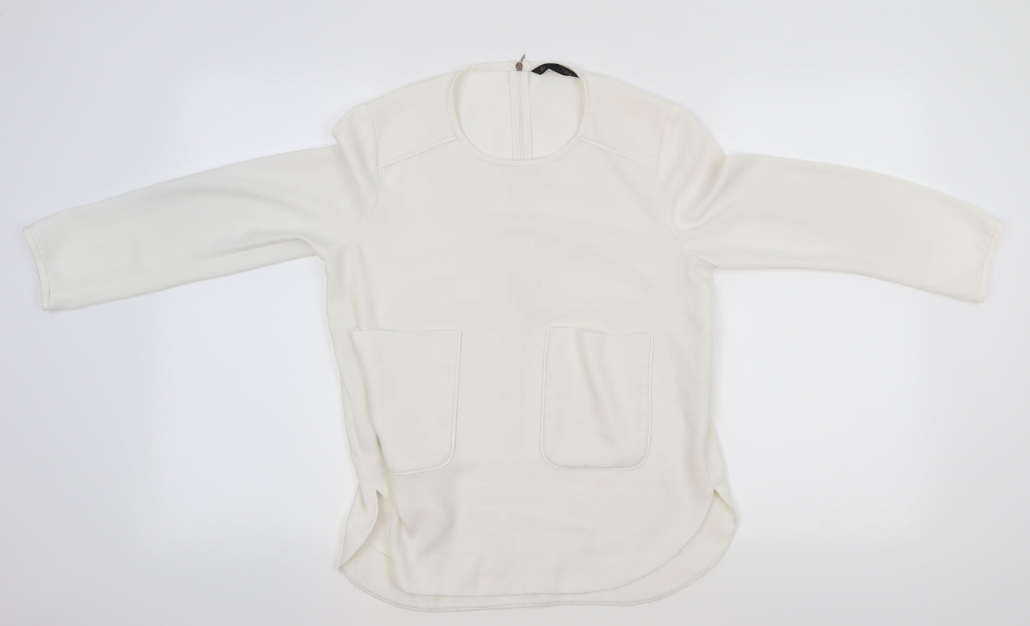 Sfera Womens White   Basic Blouse Size M