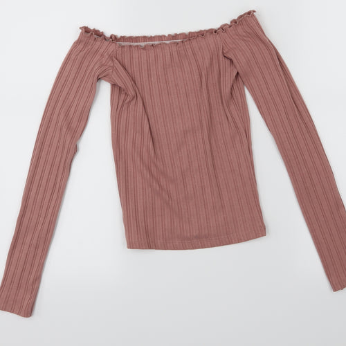 Primark Womens Pink   Basic Blouse Size 2XS