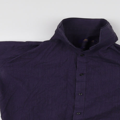 NEXT Mens Blue    Button-Up Size 16