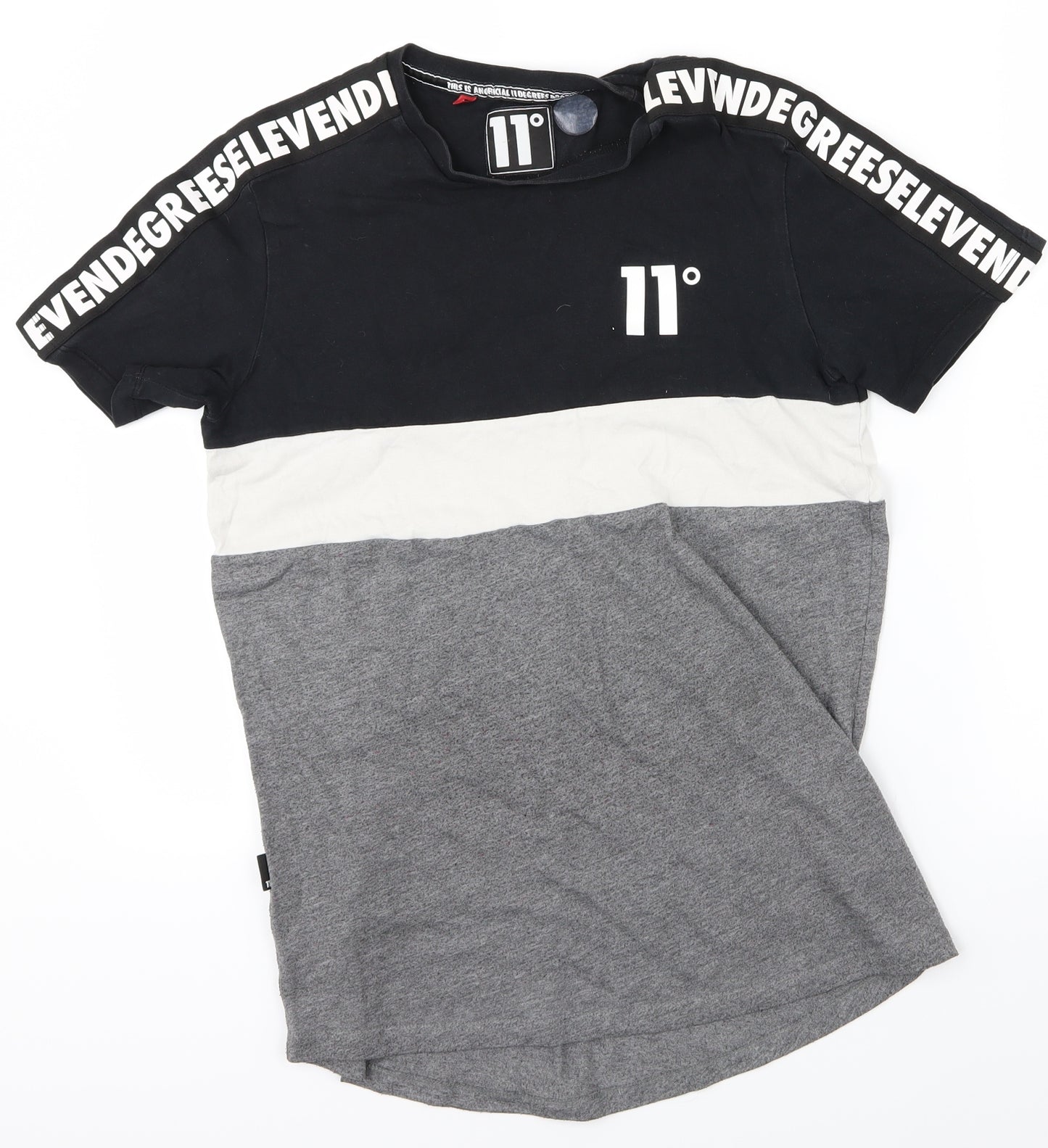 11 degrees Mens Multicoloured Polka Dot   T-Shirt Size S