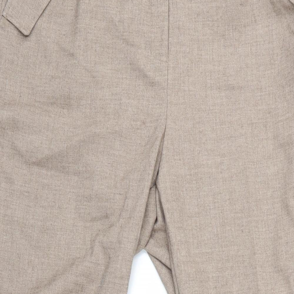 F&F Womens Beige   Dress Pants Trousers Size 14 L38 in