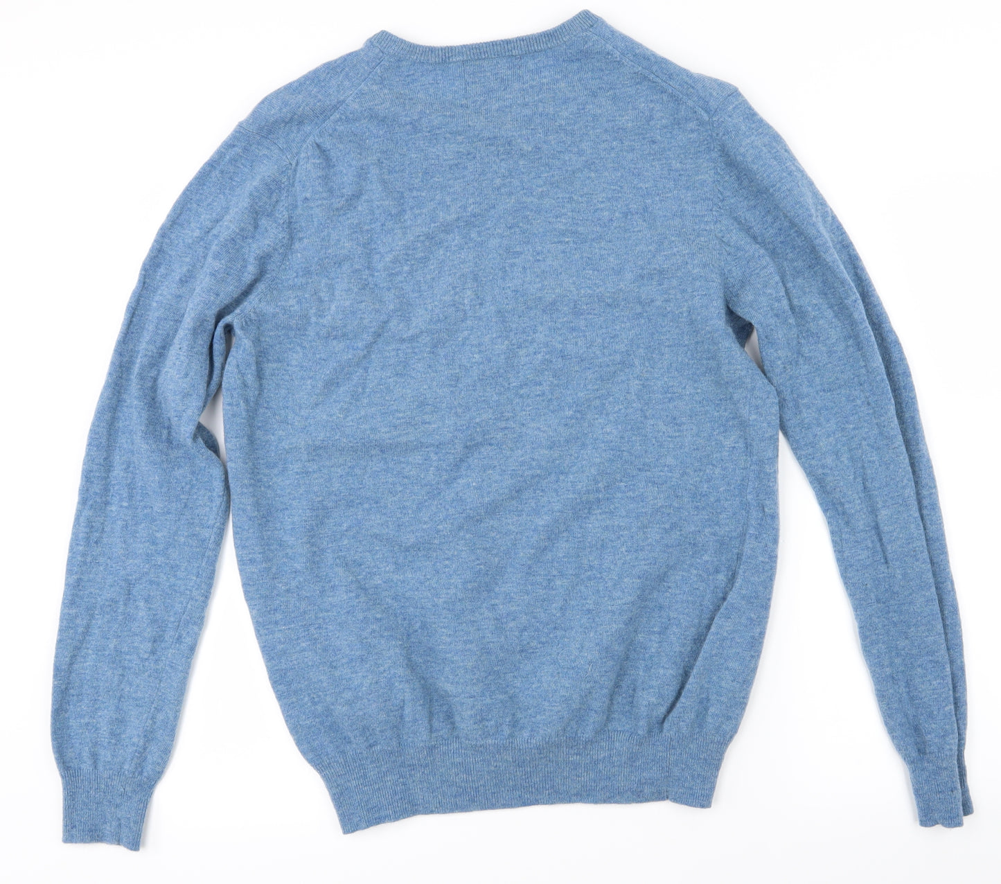 The Savile Row  Mens Blue   Pullover Jumper Size L  - Lambswool