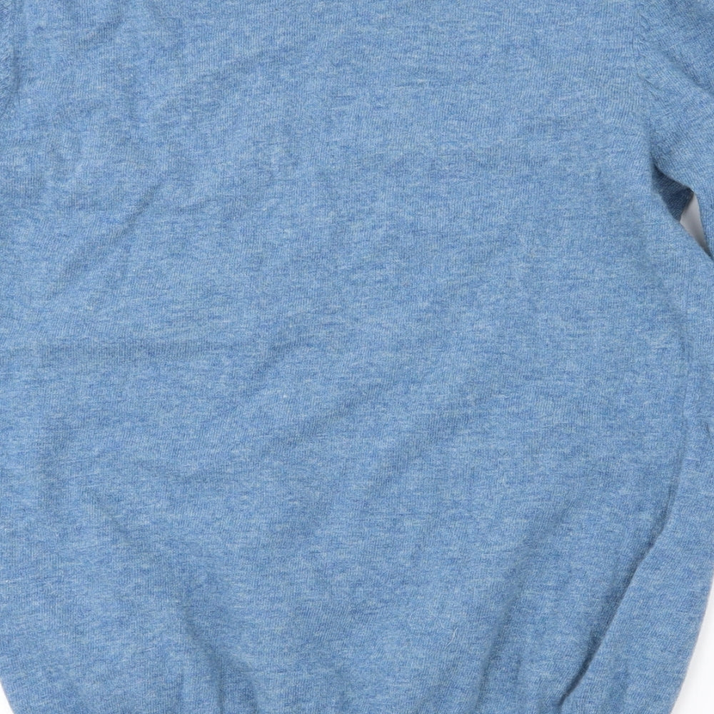 The Savile Row  Mens Blue   Pullover Jumper Size L  - Lambswool