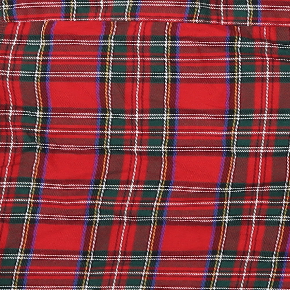 NEXT Boys Red Check  Basic Button-Up Size 5 Years