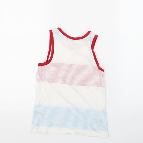 Primark Boys Multicoloured Striped  Basic T-Shirt Size 8-9 Years