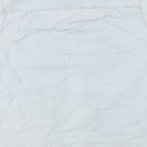LOGG Womens Blue   Basic Button-Up Size M