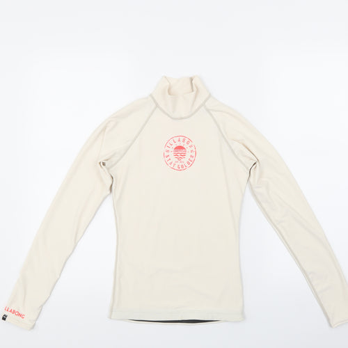 Billabong Womens White   Pullover T-Shirt Size S