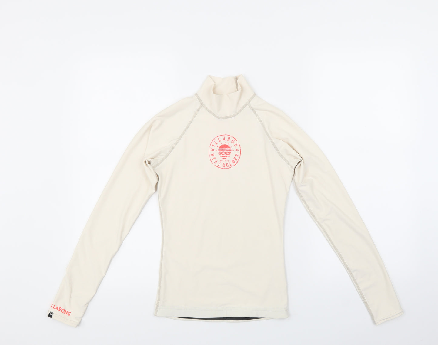 Billabong Womens White   Pullover T-Shirt Size S