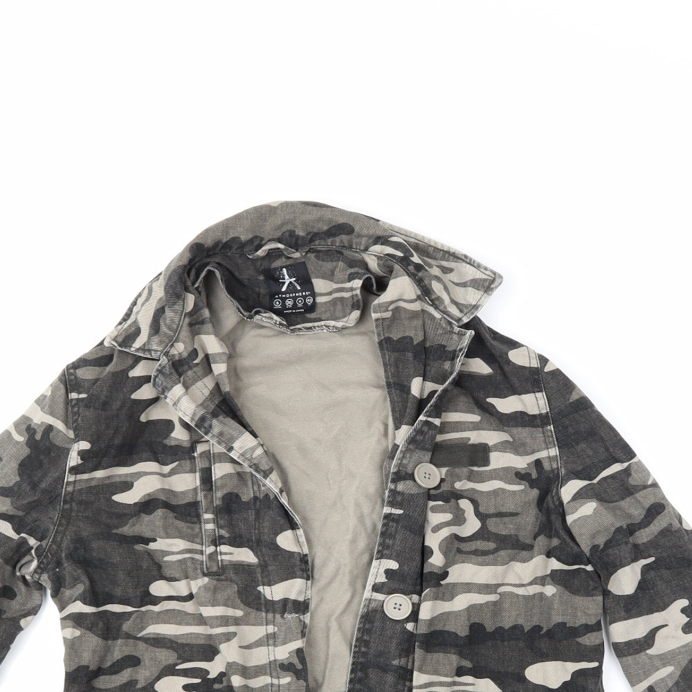Atmosphere Womens Multicoloured Camouflage  Jacket  Size 8