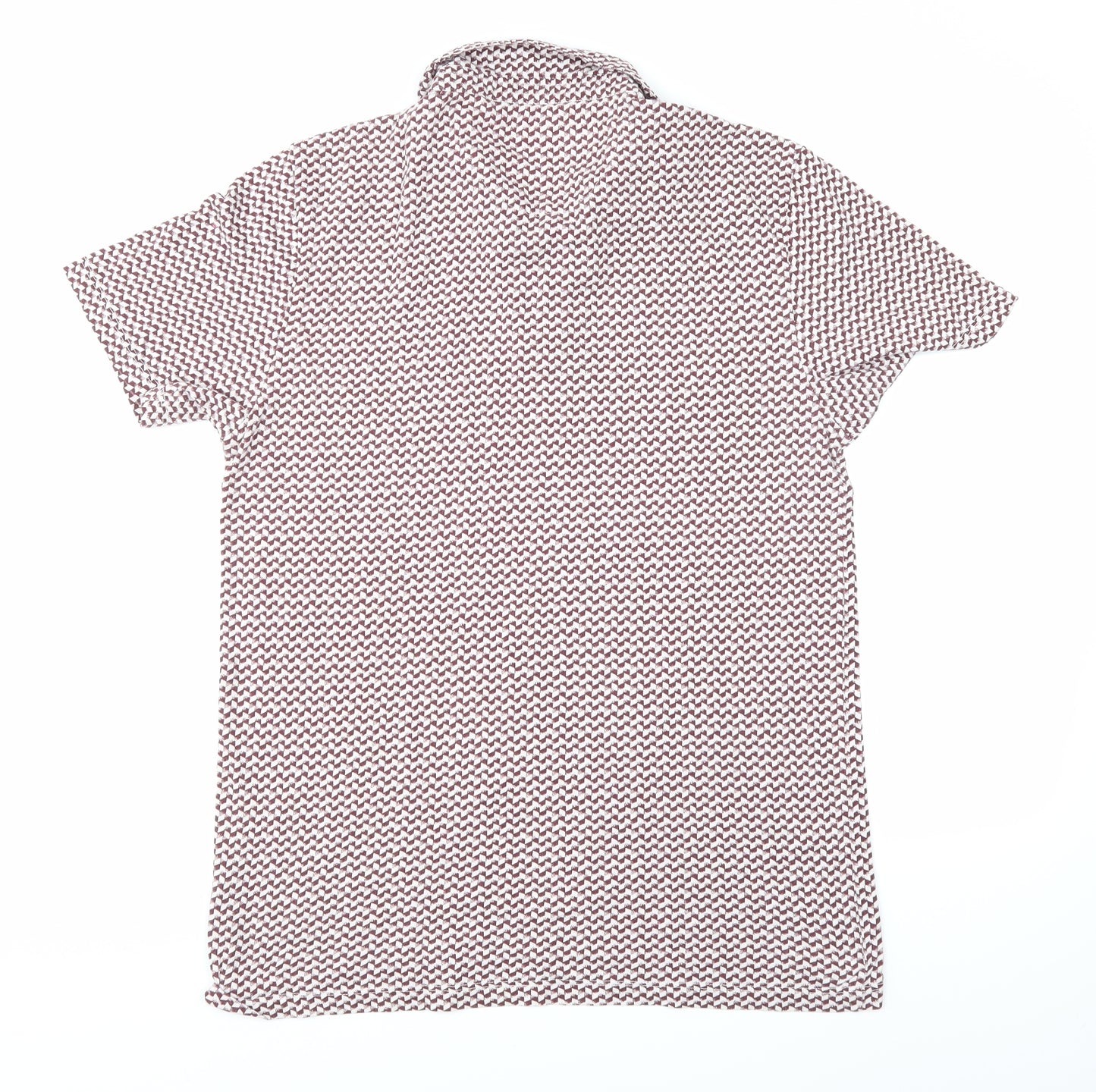 NEXT Mens Multicoloured Geometric   Polo Size M