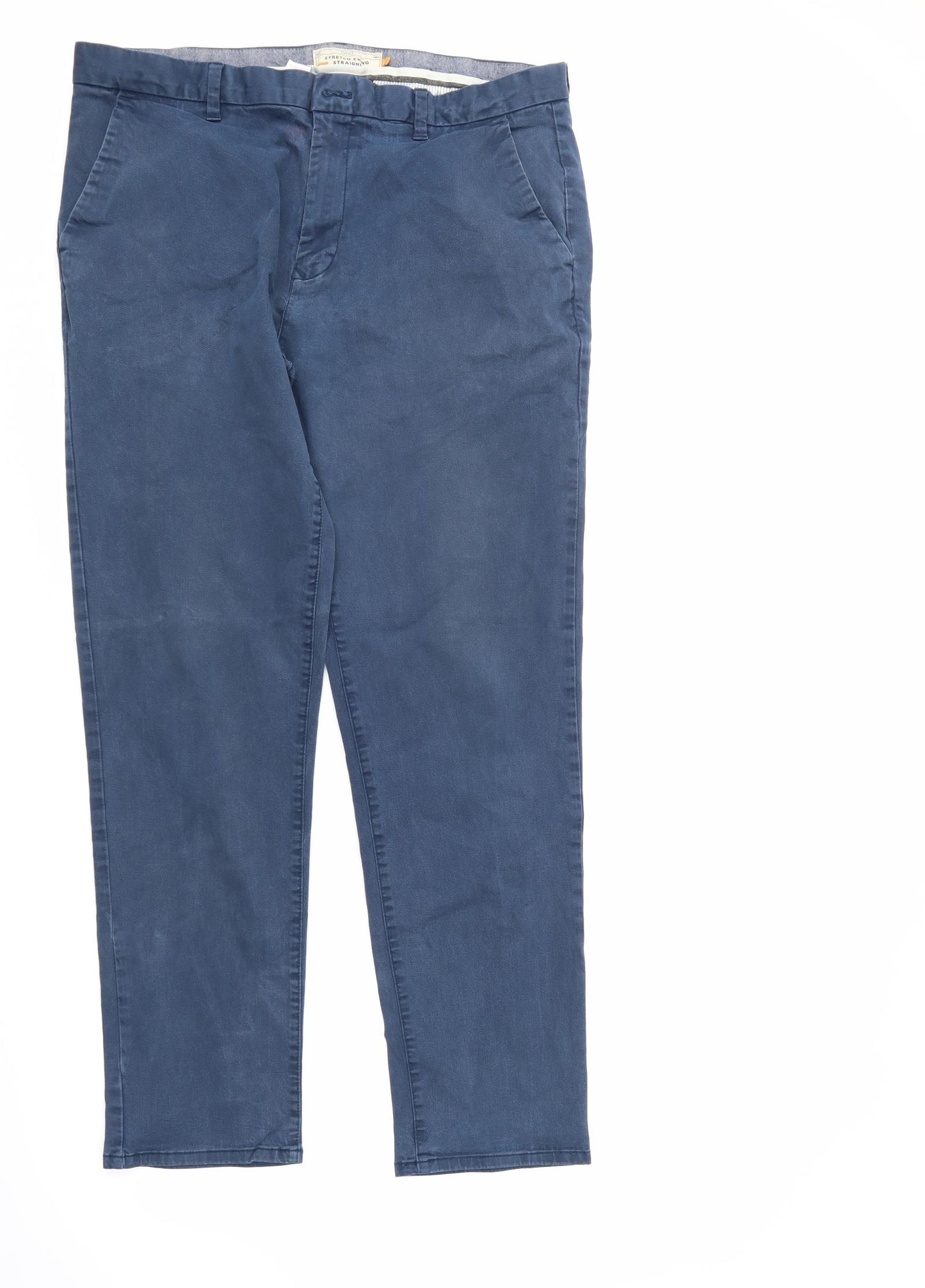 NEXT Mens Blue   Chino Trousers Size 38 L30 in