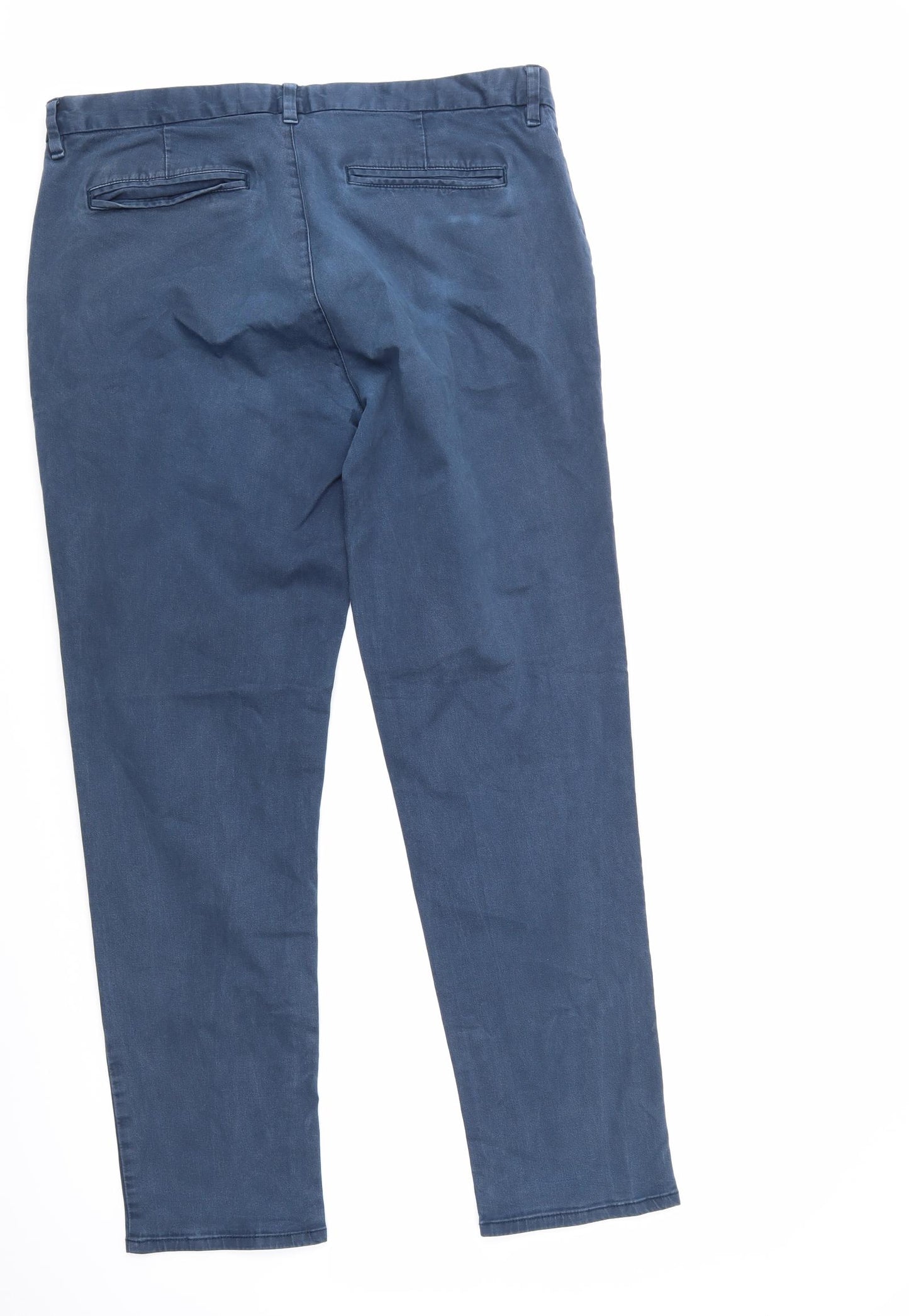 NEXT Mens Blue   Chino Trousers Size 38 L30 in