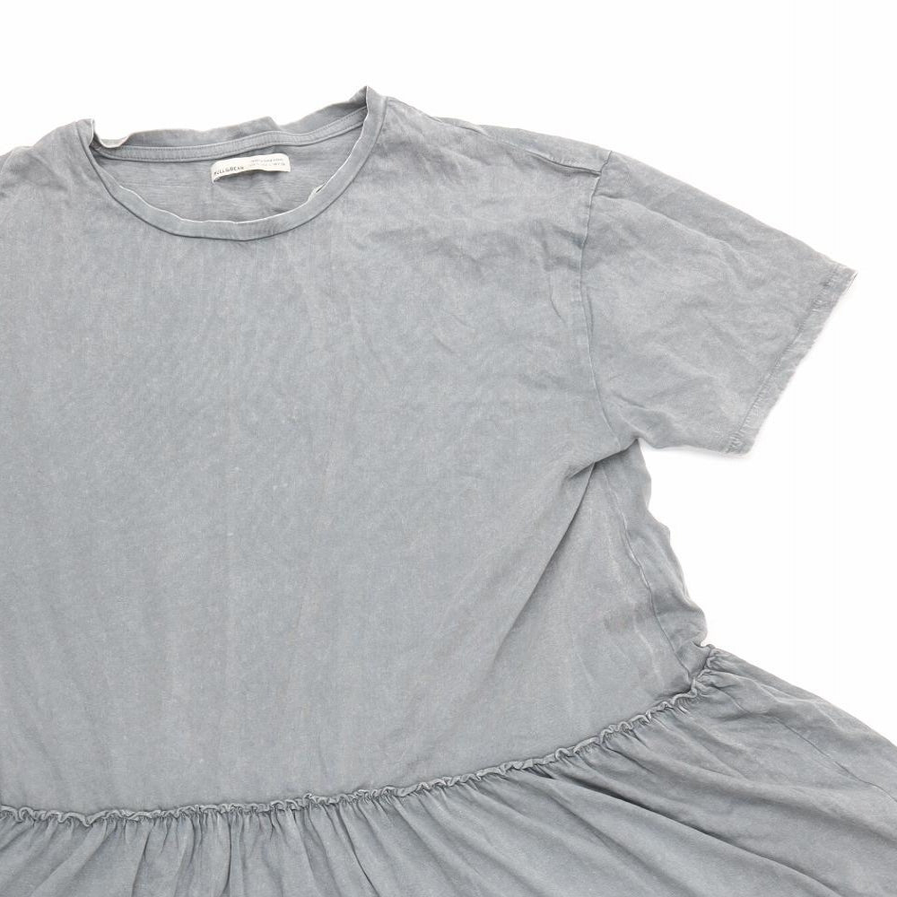 Pull&Bear Womens Grey   T-Shirt Dress  Size L