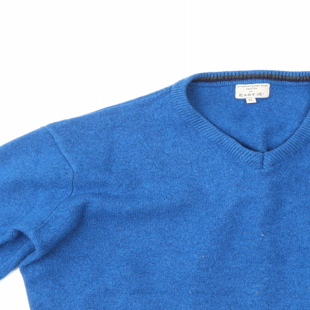 Easy Mens Blue   Pullover Jumper Size XL