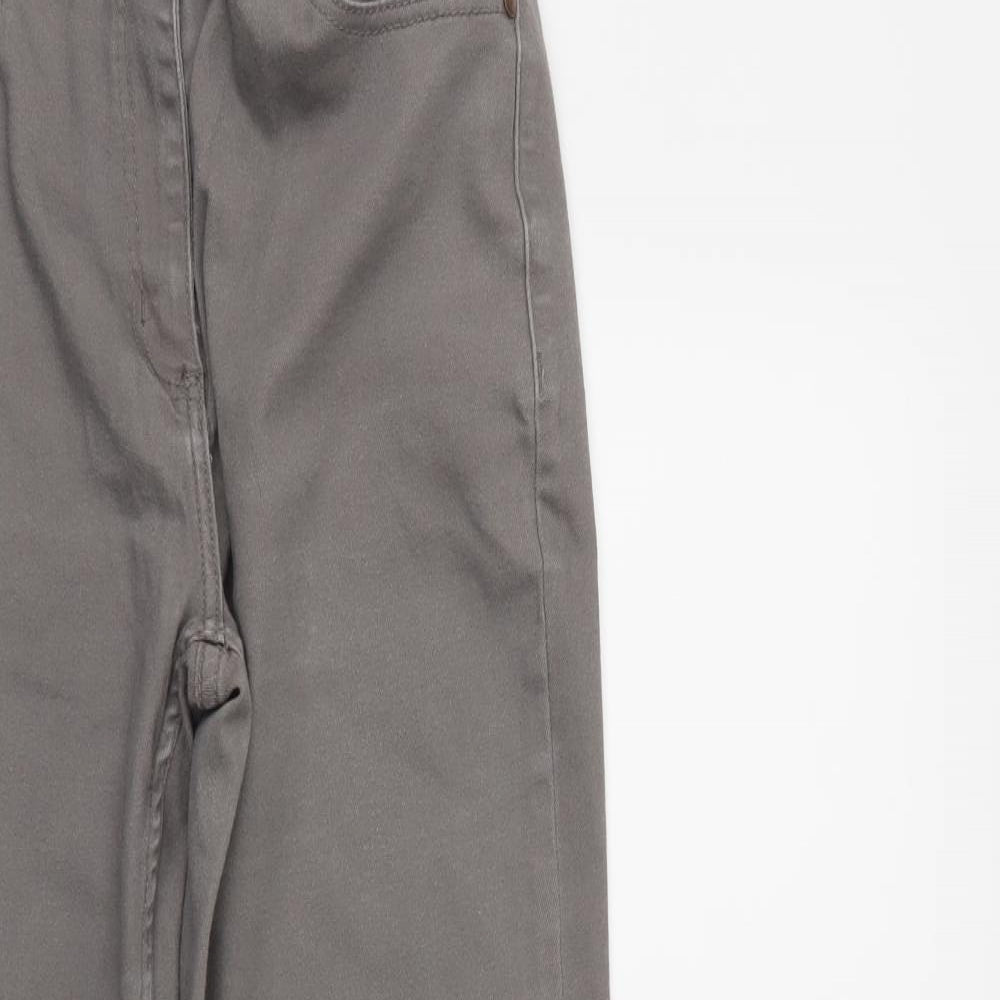 Cotton Traders Womens Grey  Denim Straight Jeans Size 12 L27 in
