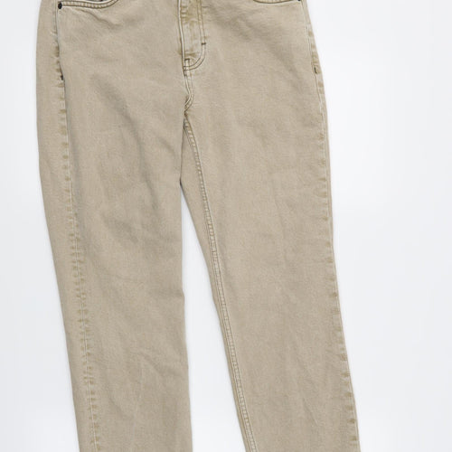 Topshop Mens Brown  Denim Straight Jeans Size 30 L35 in