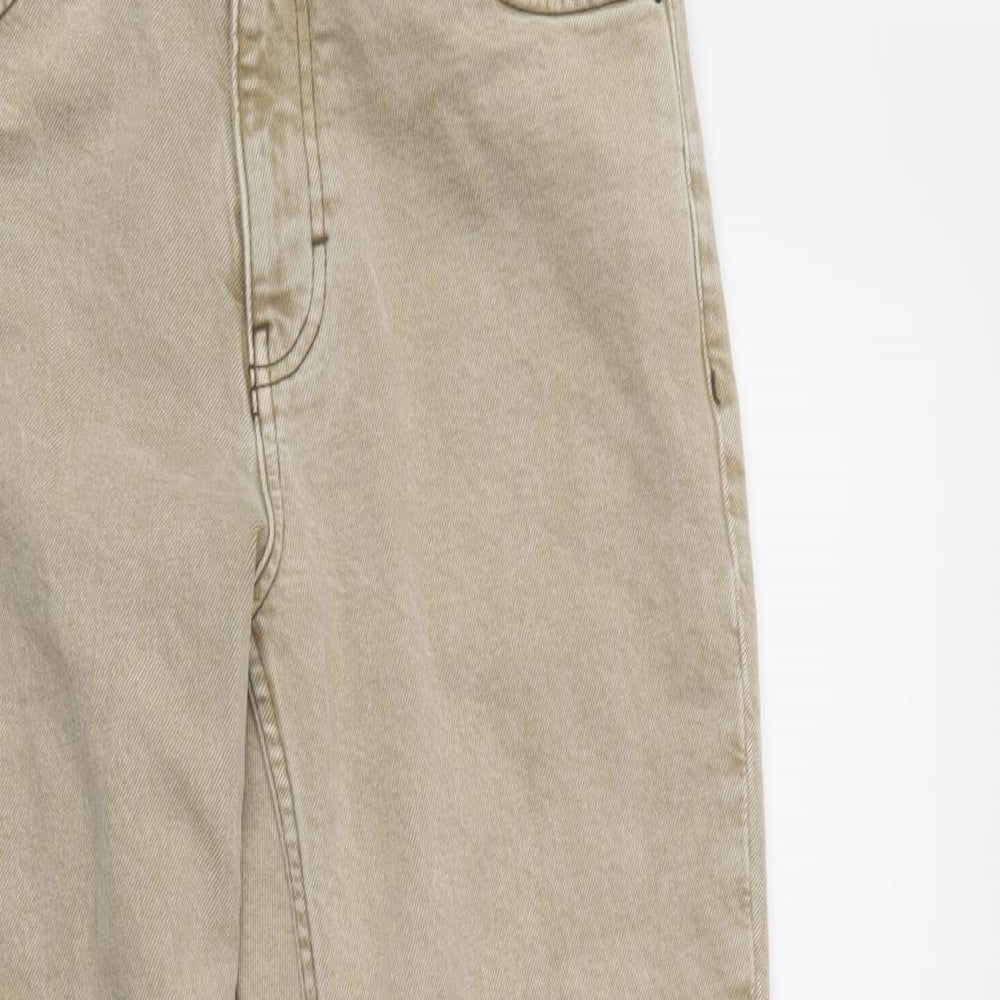 Topshop Mens Brown  Denim Straight Jeans Size 30 L35 in