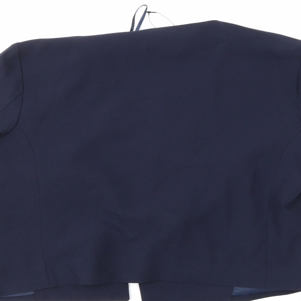 Divided Womens Blue   Jacket Suit Jacket Size 14