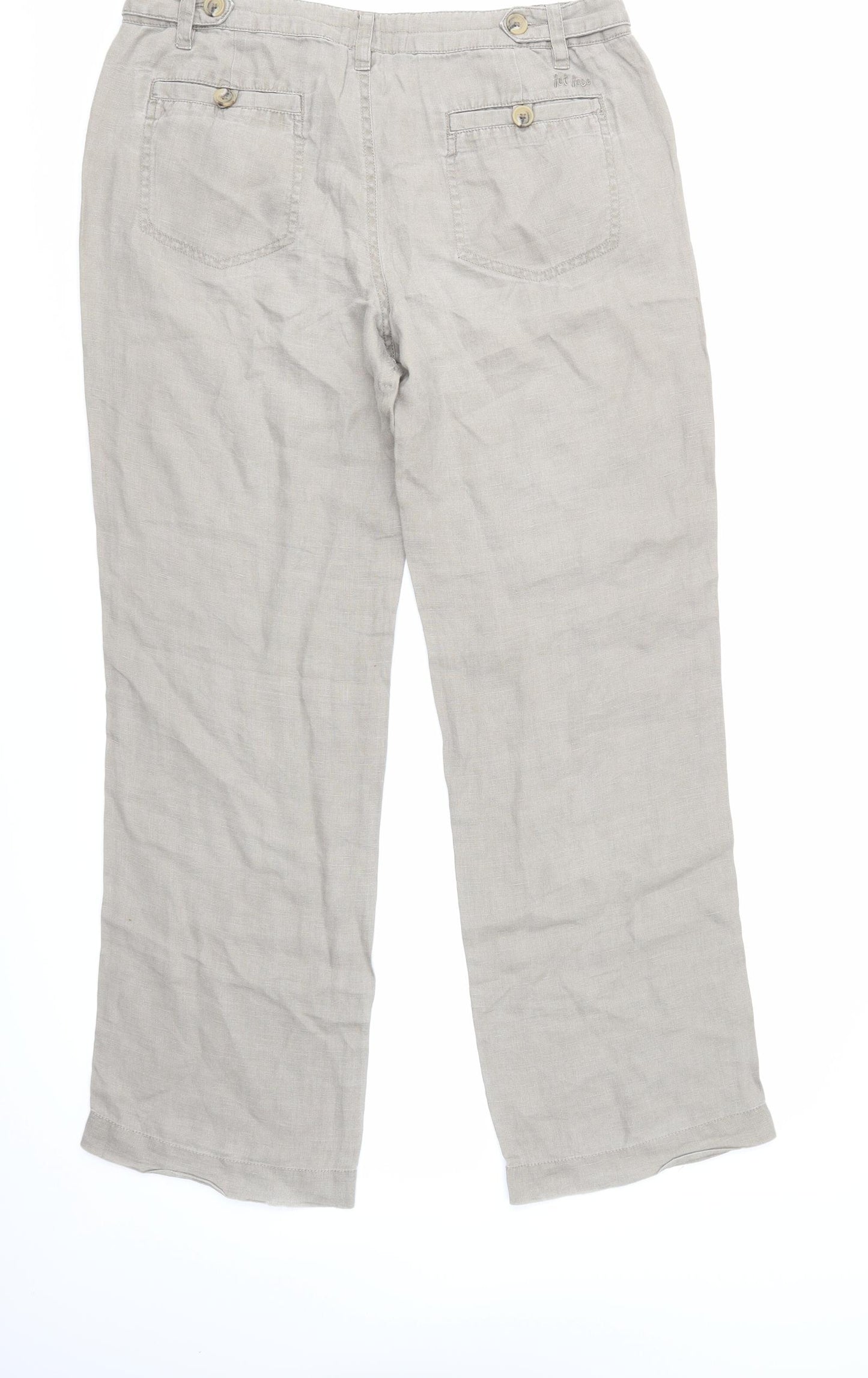 Fat Face Womens Brown   Cargo Trousers Size 12 L30 in