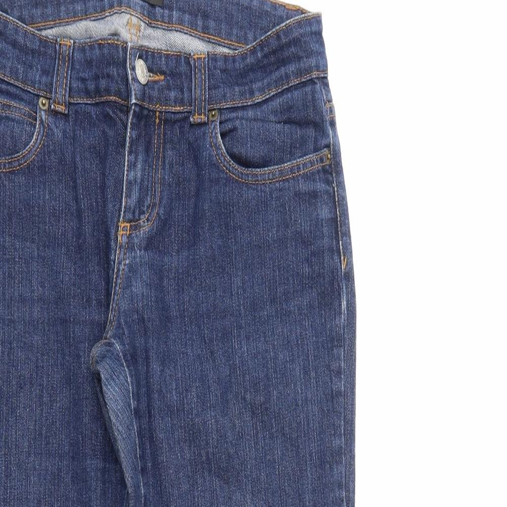 Morgan Womens Blue  Denim Straight Jeans  L32 in