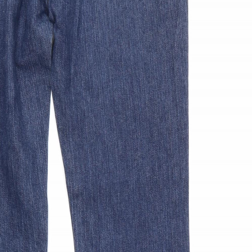 Morgan Womens Blue  Denim Straight Jeans  L32 in