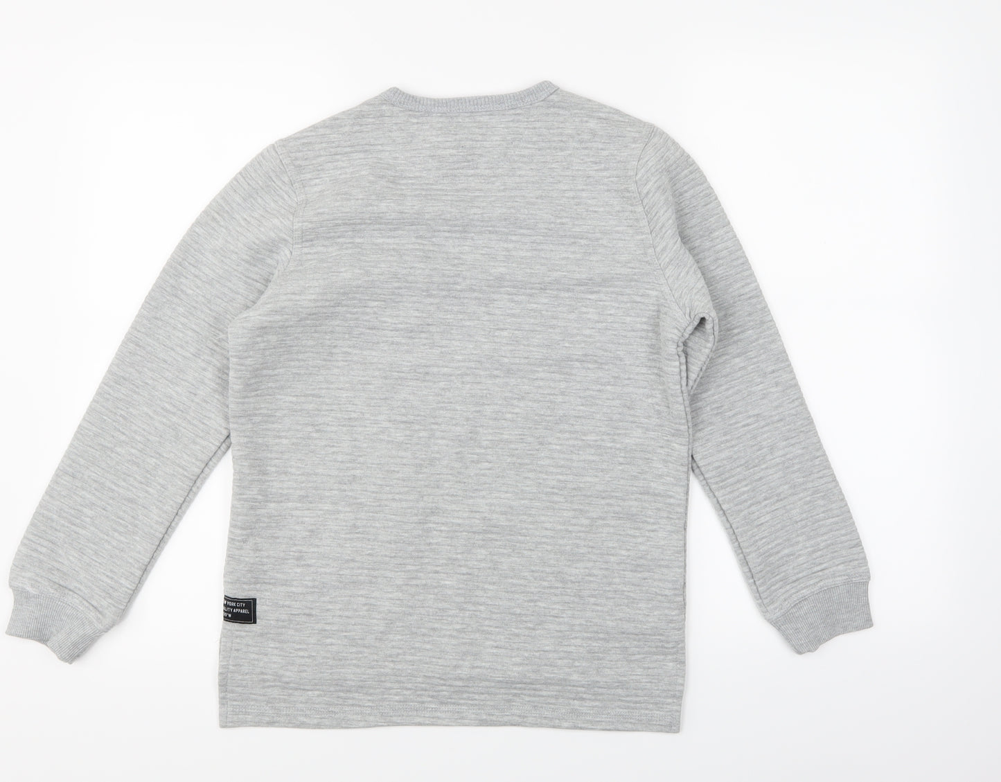 Primark Boys Grey   Pullover Jumper Size 11-12 Years