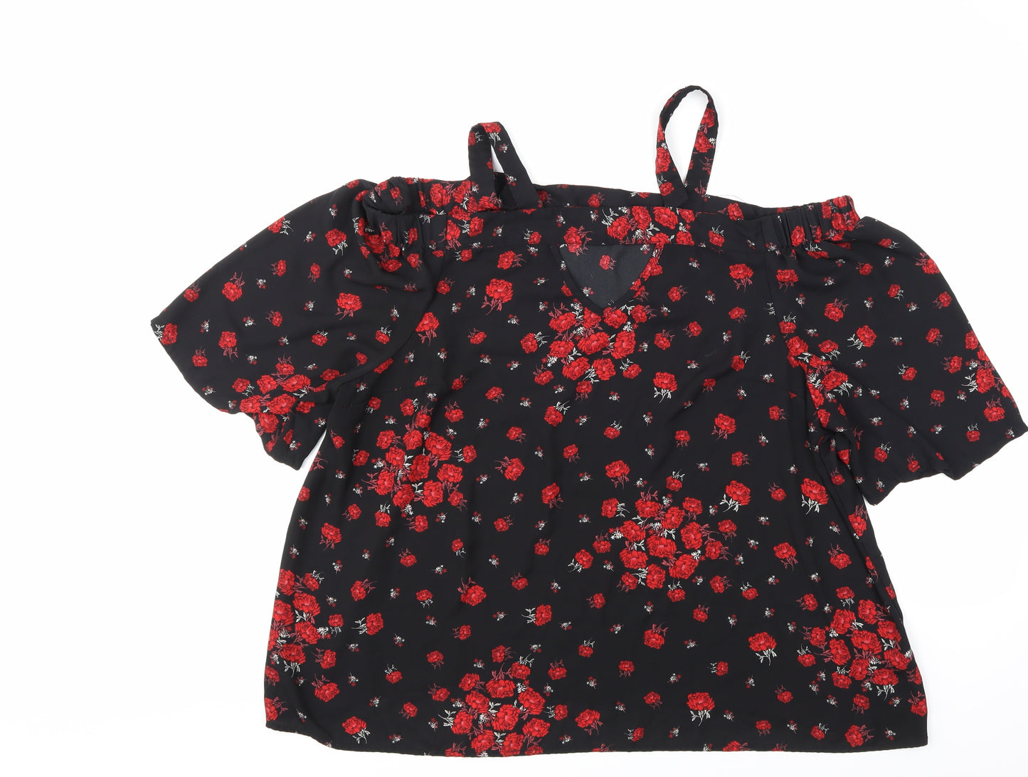 Simply Be Womens Multicoloured Floral  Basic Blouse Size 22