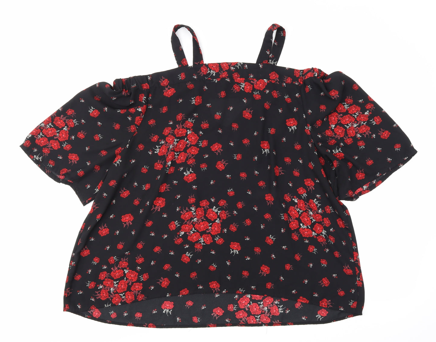 Simply Be Womens Multicoloured Floral  Basic Blouse Size 22