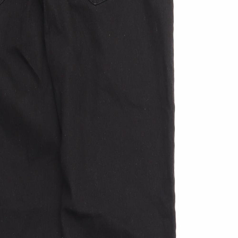 Denim & Co. Womens Black   Trousers  Size 16 L27 in