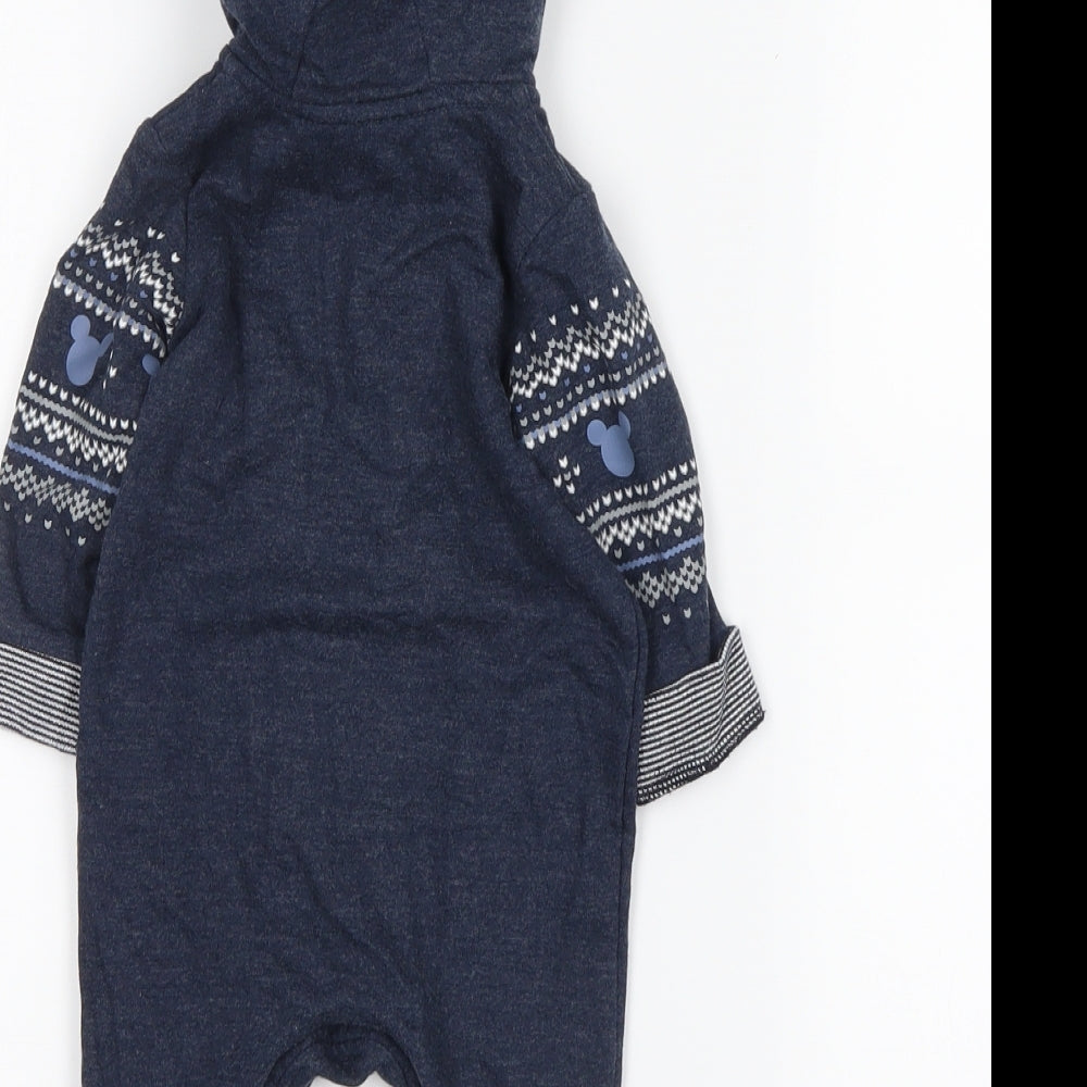 George  Blue Polka Dot  Babygrow One-Piece Size 3-6 Months