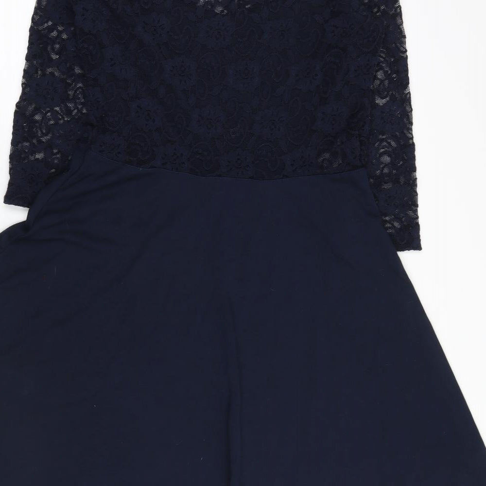 H&M Womens Black   Shirt Dress  Size 16